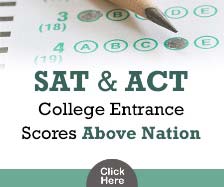 SAT and ACT College Entrance Scores Above Nation