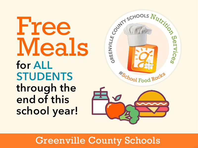 Greenville County Schools to provide free student meals through end of year