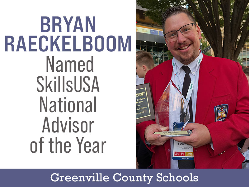 Raeckelboom Named SkillsUSA National Advisor of the Year