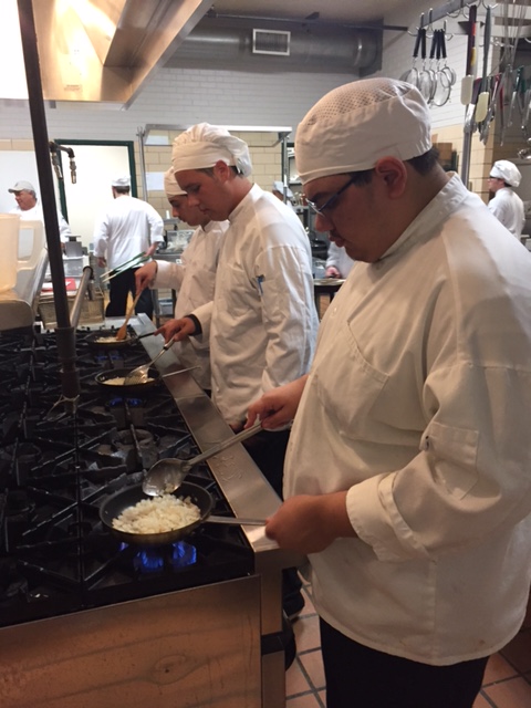 Bonds Career Center culinary students prepare casseroles for Greer Community Ministries’ Big Thursday event.  PHoto 6