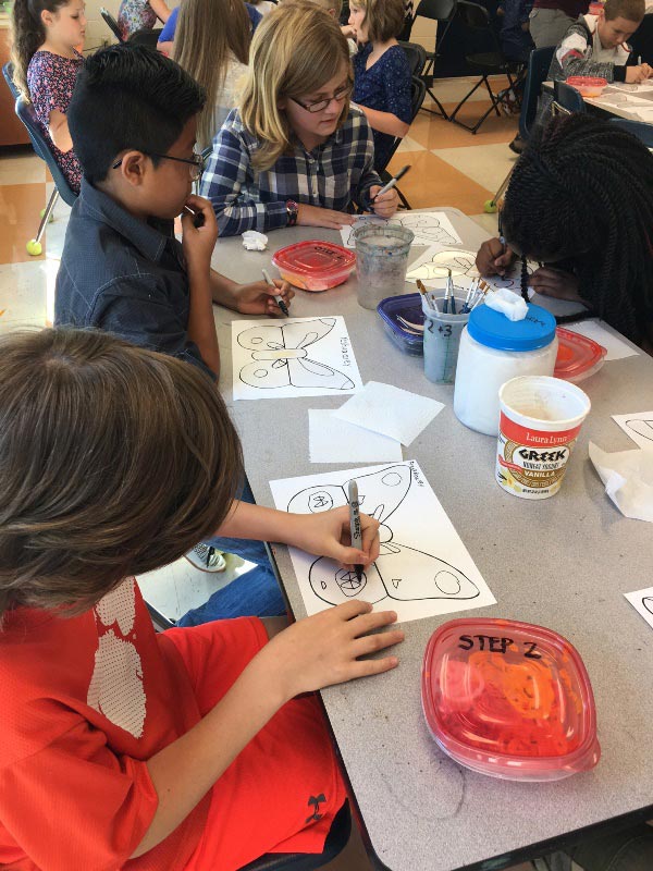 Fifth graders in Carrie Haye's art class at Summit Drive Elementary learned about Monarch butterflies while participating in a statewide student art project called the S.C. Butterfly Collaborative, presented by the S.C. Governor's School for the Arts and Humanities (SCGSAH). 