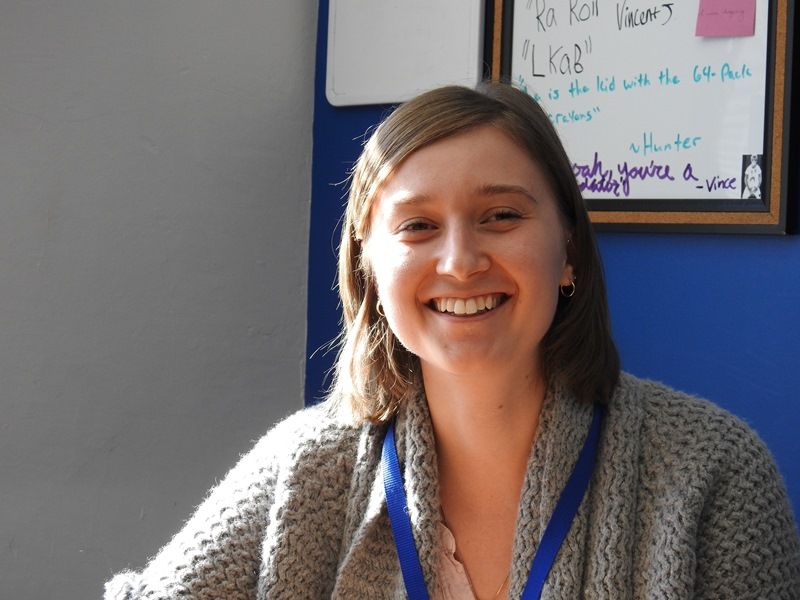 Kristen Marakoff, a first-year English teacher at Travelers Rest High School