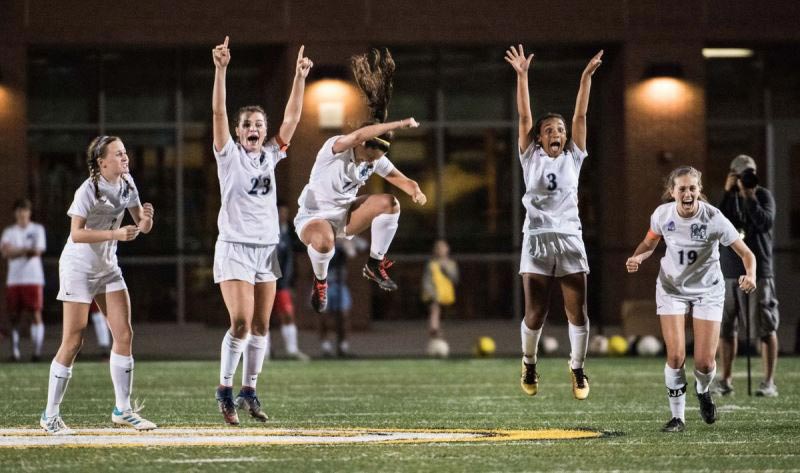 2017 Class AAAAA Girls State Soccer Champions react to goal