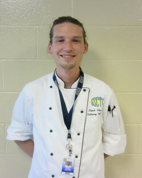 Elijah Edwards, culinary arts teacher at Golden Strip Career Center