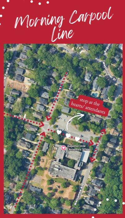Morning Carpool Line Map