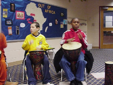 The African drums are musical instruments, ceremonial objects and means of communication in the African culture.