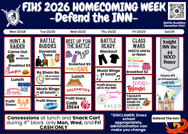 Homecoming Week 2026 Calendar