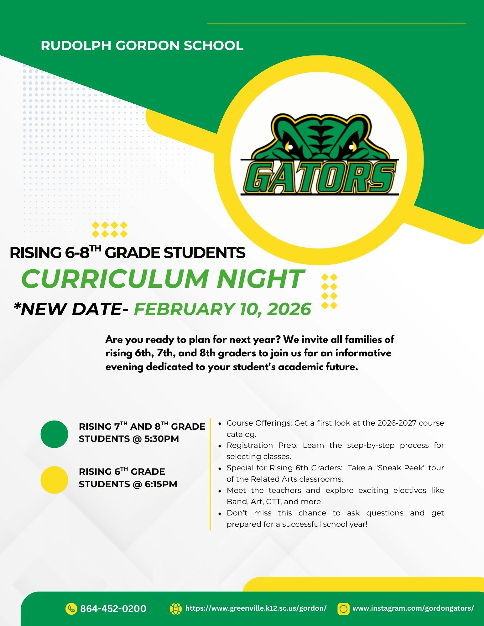 Curriculum Night Flyer