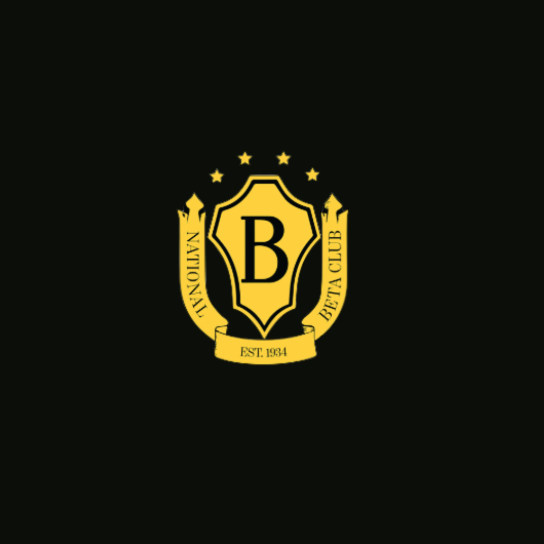 Image is the black and yellow beta club logo