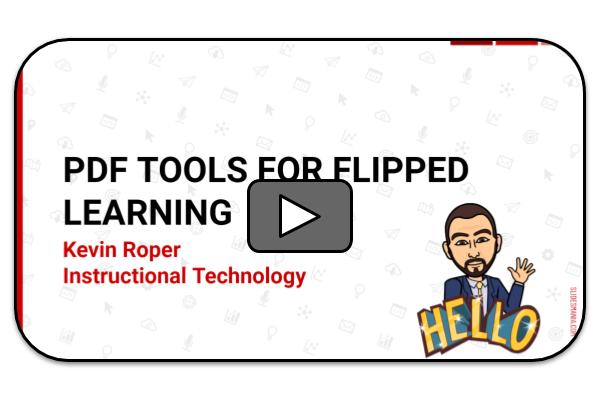 PDF Tools for Flipped Learning