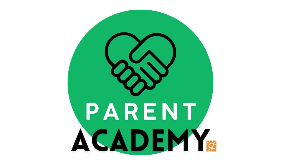 Decorative Image that says Parent Academy with GCS Logo