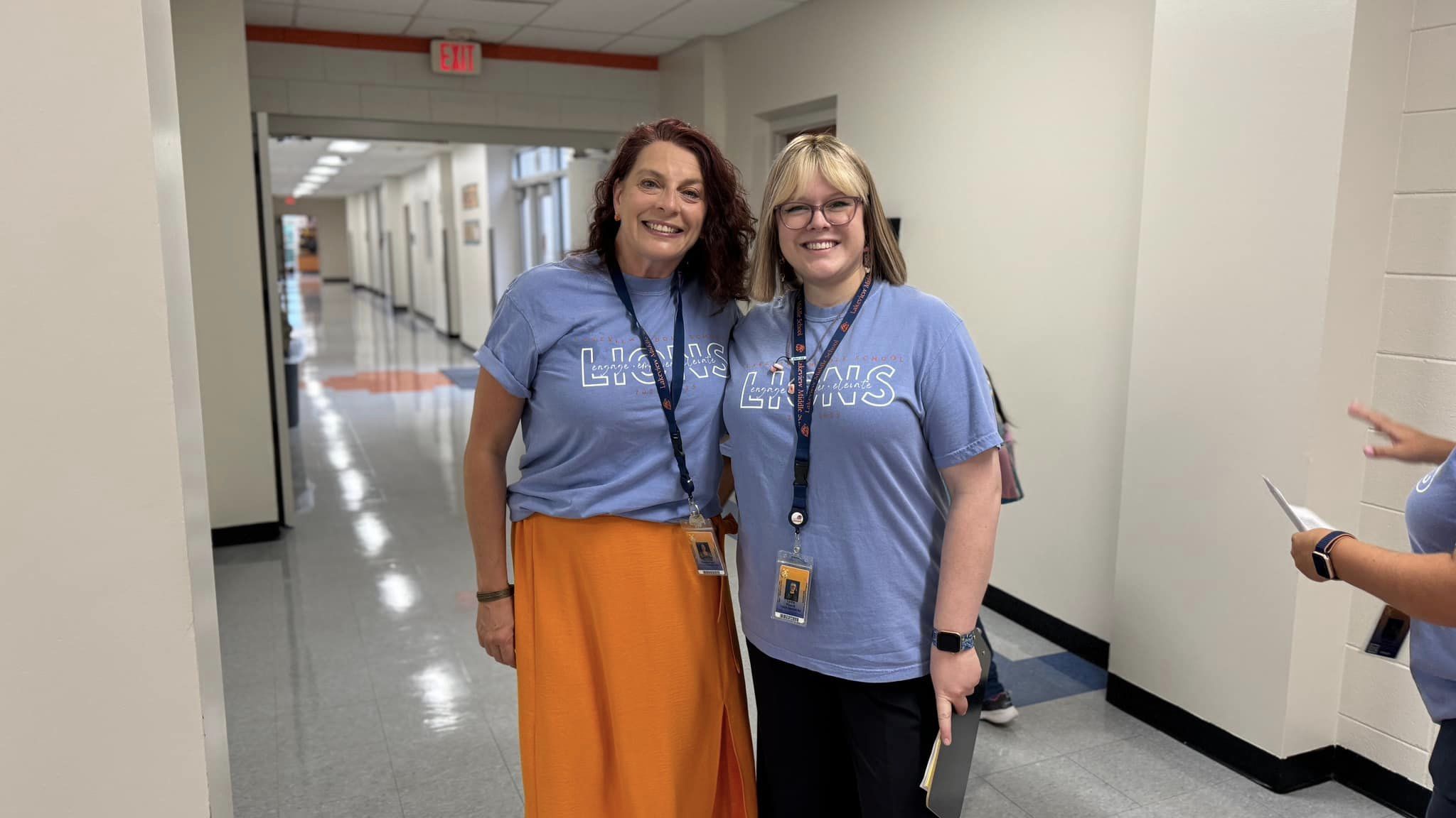 teachers in the hall