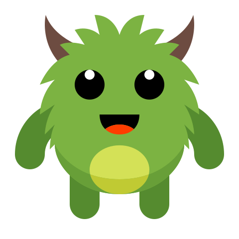 cute green monster