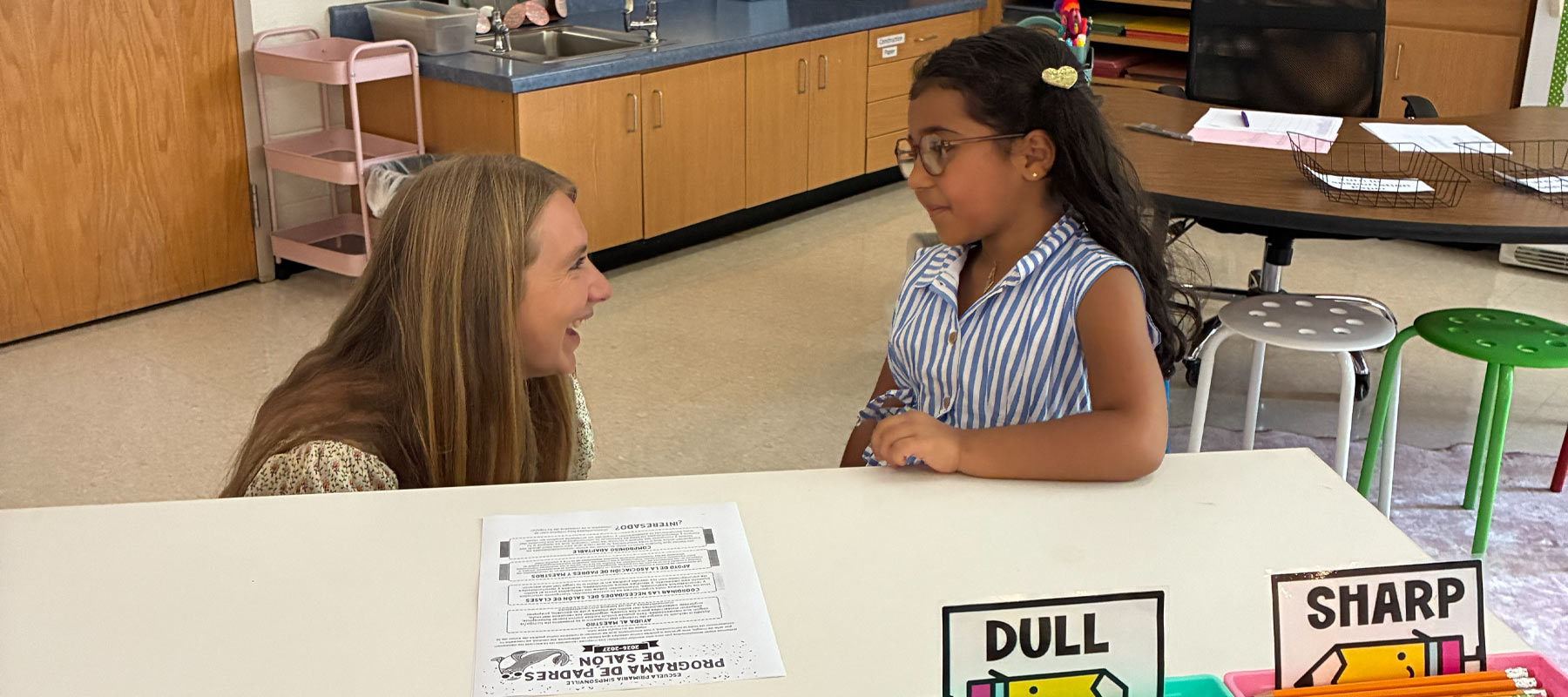 Teacher and Student Talking