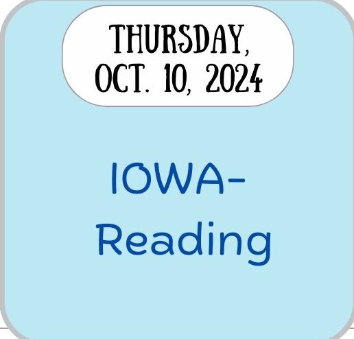 Thursday, Oct. 10, 2024 IOWA-Reading