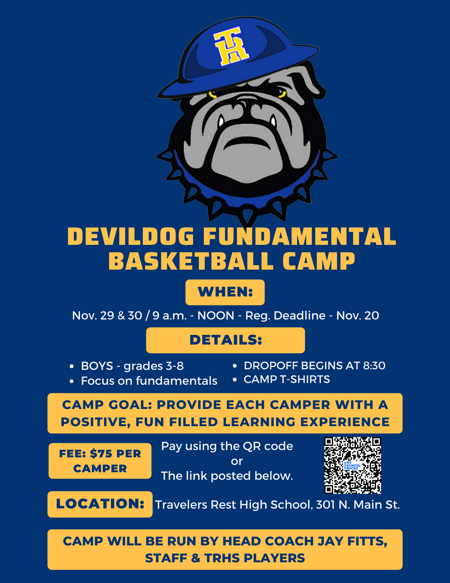 Basketball Camp Flyer