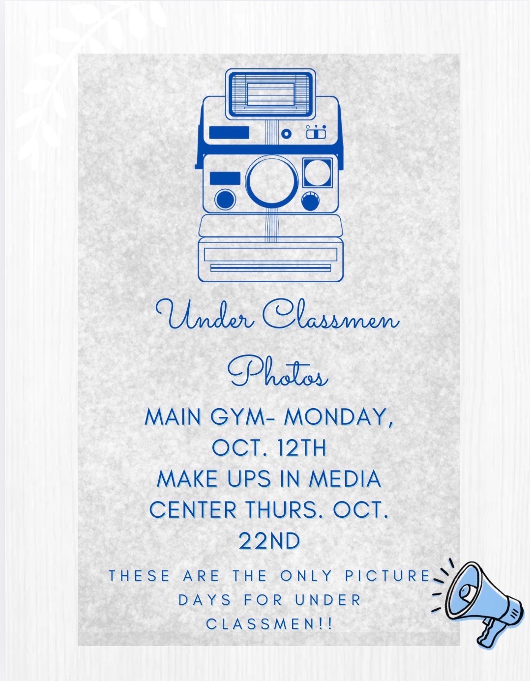 Underclassmen Photo 2026 Infographic