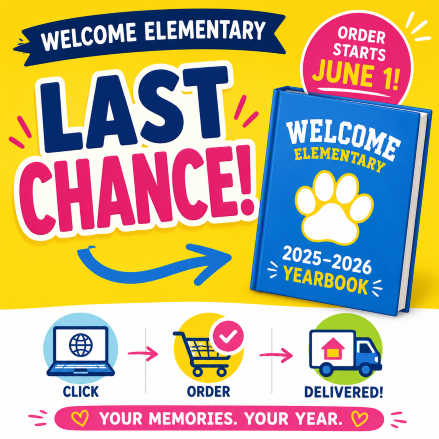 Welcome 2026 Yearbook Order Last Chance 